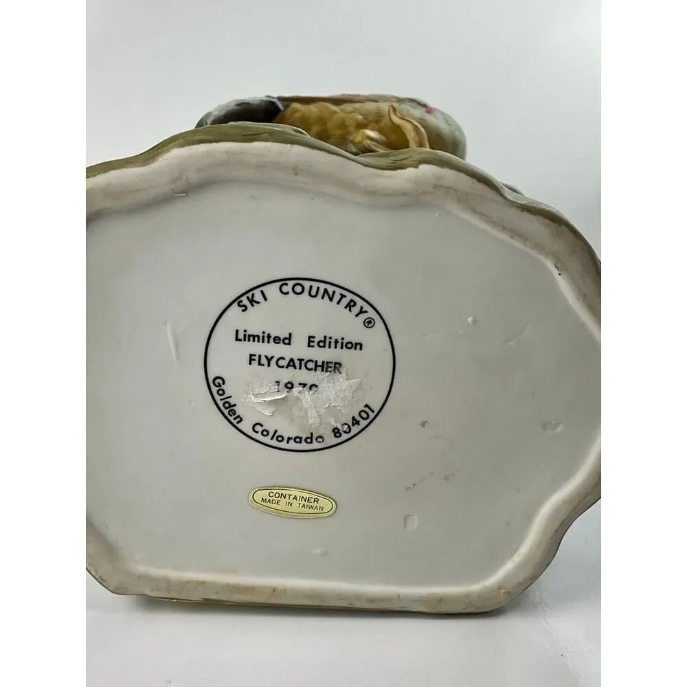 Vintage 1979 Ski Country Flycatcher Bird DeCanter Limited Edition - No Lid CG080